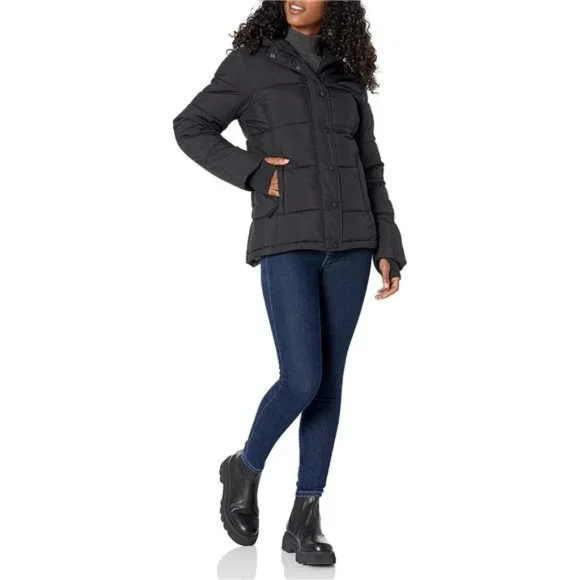 Women's Heavyweight Long-Sleeve Hooded Puffer Coat - Picture 3 of 6